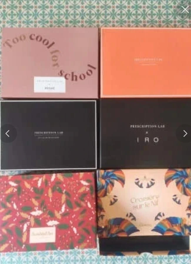 6 boîtes de rangement en carton taille moyenne